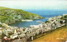 Port Isaac Cornwall J. Salmon Postcard To Langton Brandesburton Driffield 