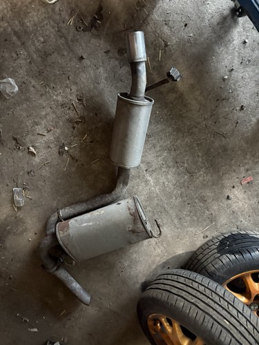 Rear exhaust silencer for - exhaust,