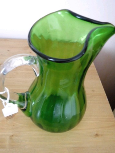 Victorian mould blown green - mould,