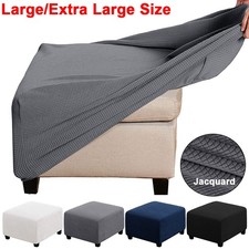 Square Footstool Cover Stretch