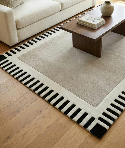 Hand tufted wool - wool, 9x12ft-