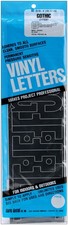 Duro Permanent Adhesive Vinyl Letters 4" 95/Pkg-Black - D3218-BLACK