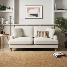 Dunelm Beatrice Sofa Bed - Boucle Fabric - Ivory - RRP £799