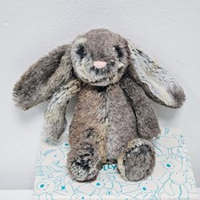 Jellycat Small Bashful Cottontail Bunny Woodland Babe Bunny Grey Brown