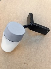 Vintage 1970-80s Industrial Thorn EMI Escort Wellglass Corner Light Glass Shade