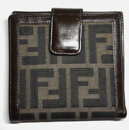 Fendi zucca canvas - canvas, bifold