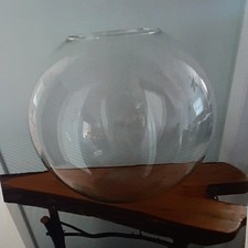 Large Round Glass Fish Bowl