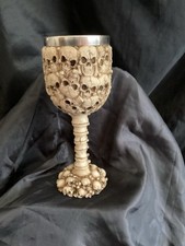 Nemesis Now Medieval Gothic Skull Backbone Wine Goblet