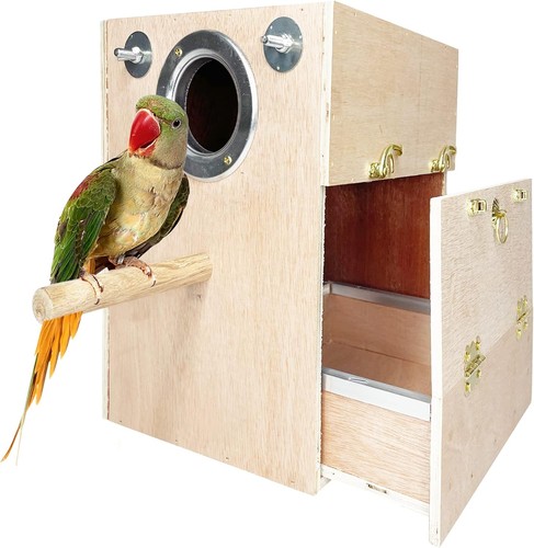 Parakeet nesting box wooden - parakeet,