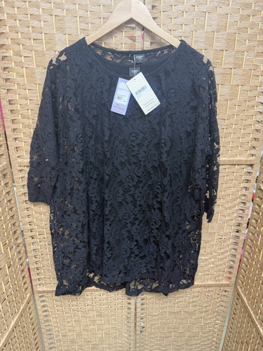 Cotton traders black lace - black,