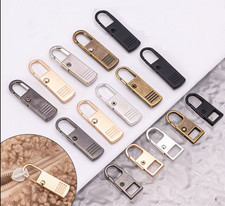 Zipper Puller Repair Metal Slider Pull Replacement Fix Bag Coat Instant Clip On