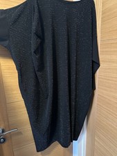 Ladies Black Glitter Dress Size 22/24