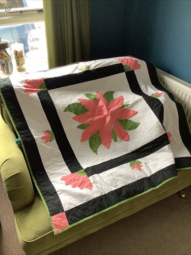 Hand made patchwork - hand, quilt