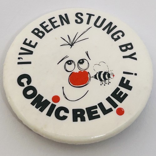 Comic relief badge 1990s - comic,