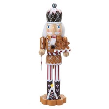 Nutcracker Wooden Gingerbread Christmas Decoration X 1 39x11. 2x9. 4cm 15 Inch