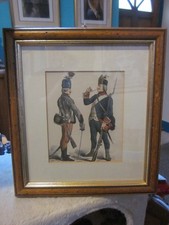 Military uniform. Framed