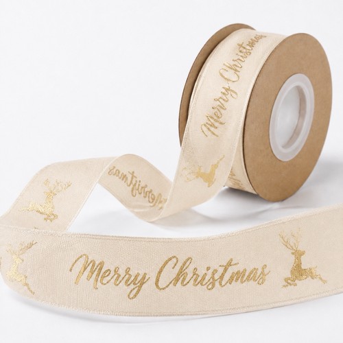 Cream organza ribbon - cream,