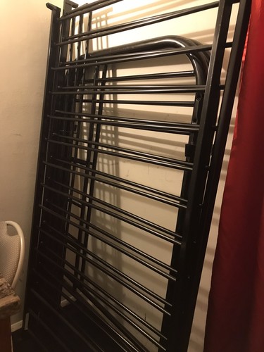 Black bunk bed - bunk, with