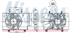 Genuine nissens fan for ford - genuine,