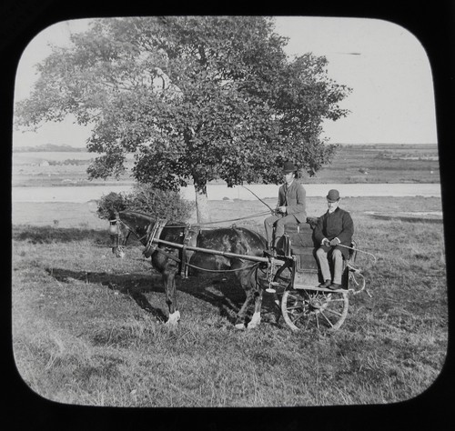 Glass magic lantern - glass, slide