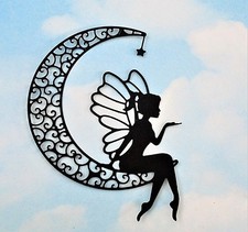 Die Cut cuts fairy in moon x 5