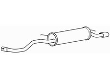 Quality rear exhaust silencer - rear,