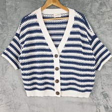 Womens Cardigan XL Blue