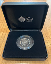 2020 The Royal Mint Brexit UK Silver Proof Fifty Pence 50p coin with Box & COA