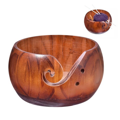 Home wooden yarn bowl - wooden,