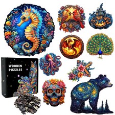 Unique 3D Wooden Puzzle Animal