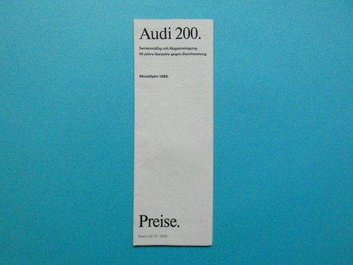 Brochure price list audi - brochure, /