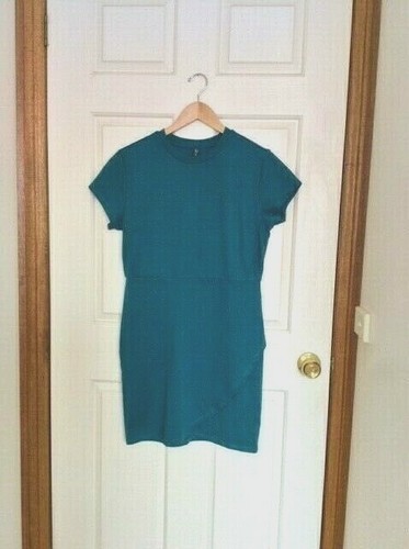 Women blue stretch dress - blue,