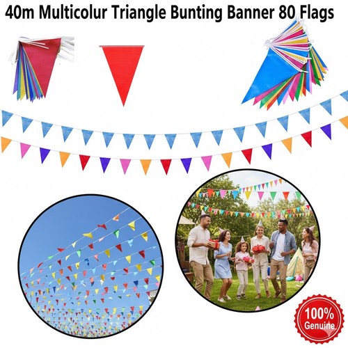 40m waterproof triangle - 40m, flags