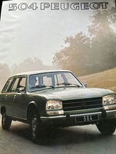 Peugeot 504 Car Sales Info Brochure Supplement 1977