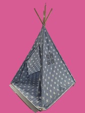 Child’s Tee pee Tent, ground sheet, folds, in/outdoor, canvas tent, used but VGC