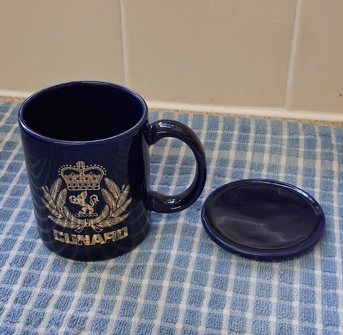 Cunard navy blue ceramic - navy, mug