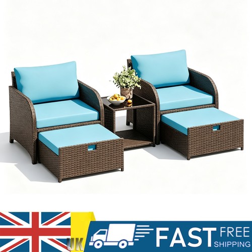 5pcs rattan garden furniture - rattan,