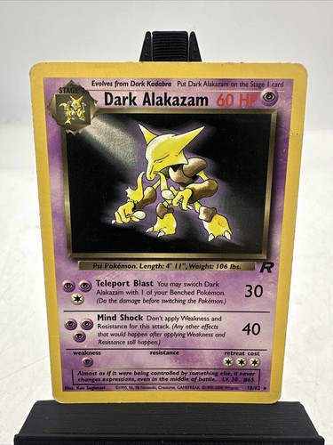 Pokemon card dark alakazam - card,