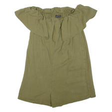 ZARA Womens Playsuit Green