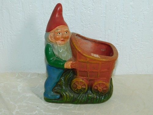 Antique garden gnome - antique,