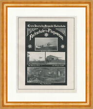 First German Automobile School of Aviation Mainz Facsimile SP 303 Framed