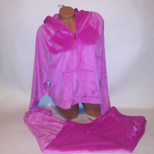Victoria Secret Jogger Set XXL 2X Crop Top Sweater Pants Velour Pockets Solid