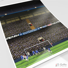 Chelsea FC Art John Terry Stamford Bridge Football Soccer Art Painting Framed