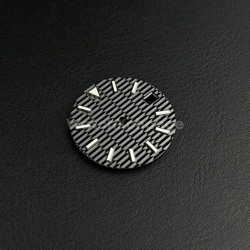 5mm black watch - black, dial