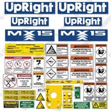 Fits Upright MX15 Decal Kit