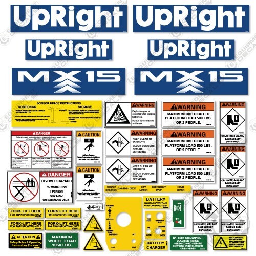 Fits upright mx15 - mx15, kit