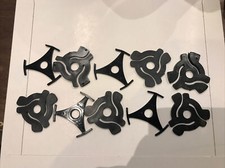 10 x Various 7” Record Adaptors Adapters For ‘Large’ Hole Jukebox Records