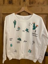 NEXT 16 years cactus SEQUIN LONG SLEEVE JUMPER SWEATER NEW