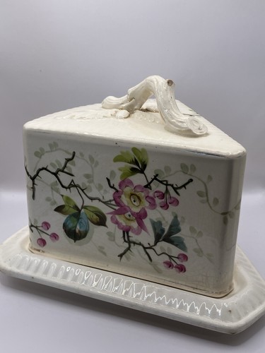 Large antique cheese dish - antique,