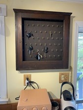 Early 1900s Hotel Key Cabinet